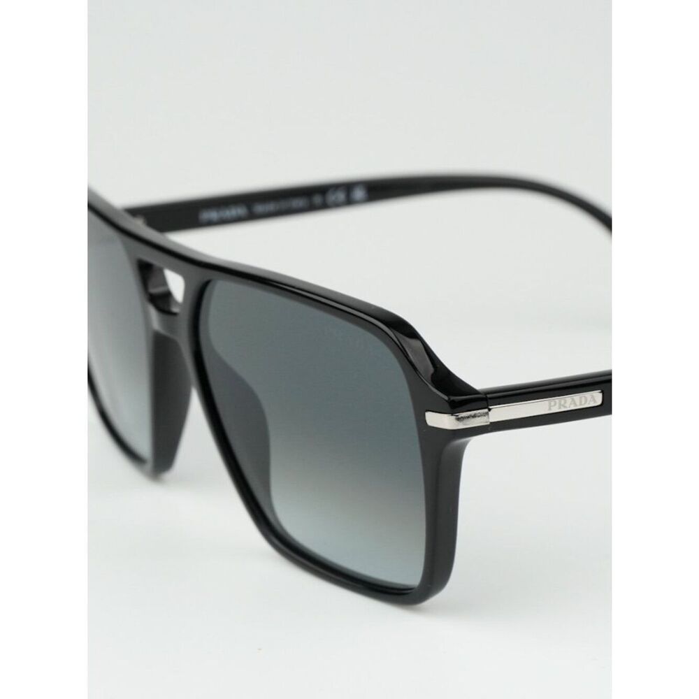 NEW Prada PR20YS 1AB06T Black Grey Unisex Pilot Sunglasses PR 20YS - Picture 6 of 9